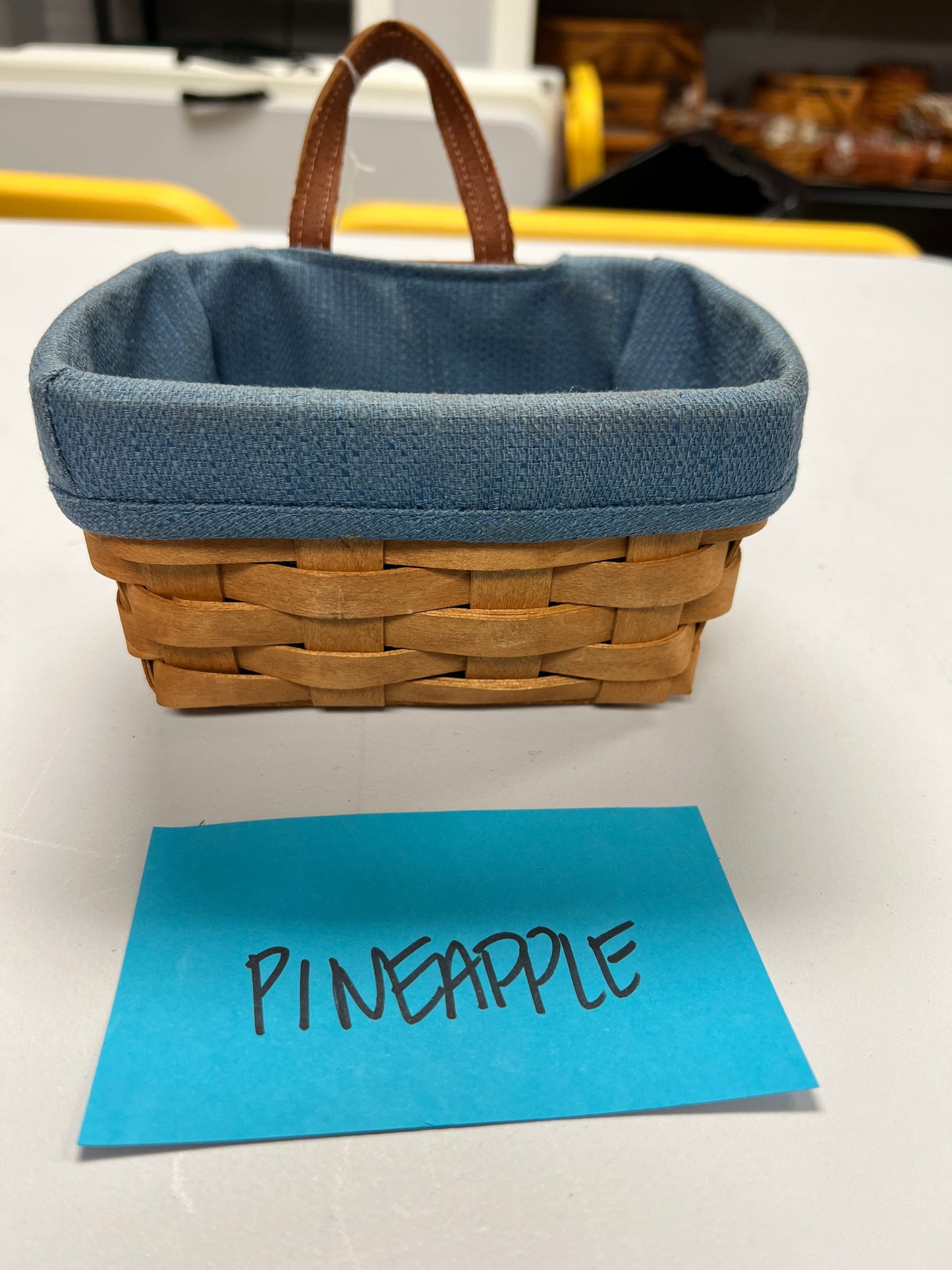 Longaberger Small key basket with liner