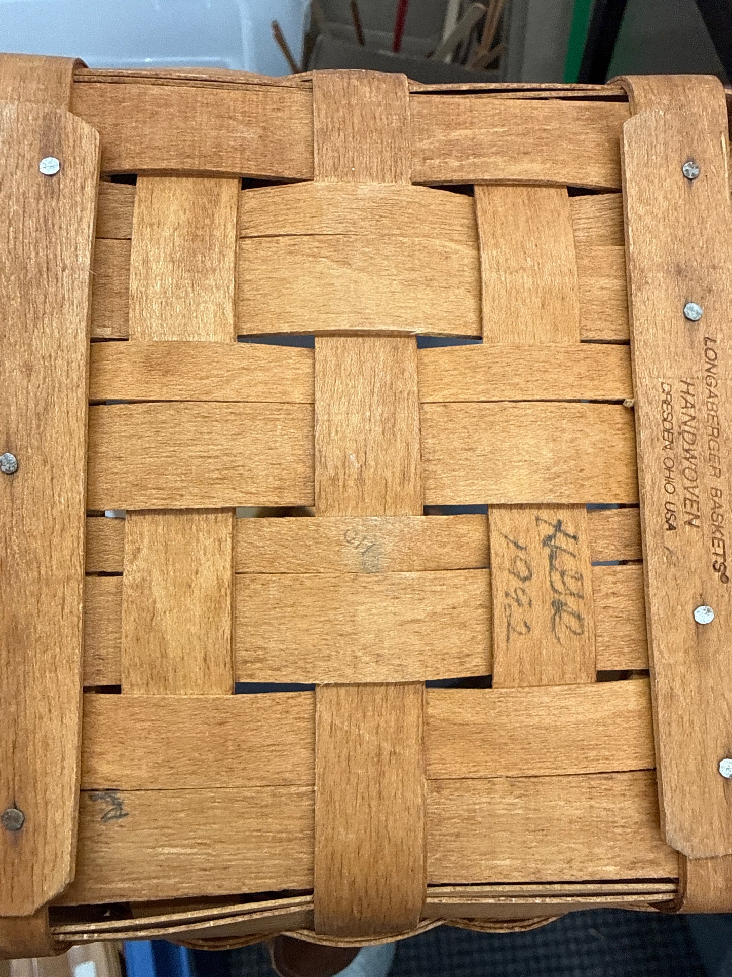 Longaberger lilac basket - faded