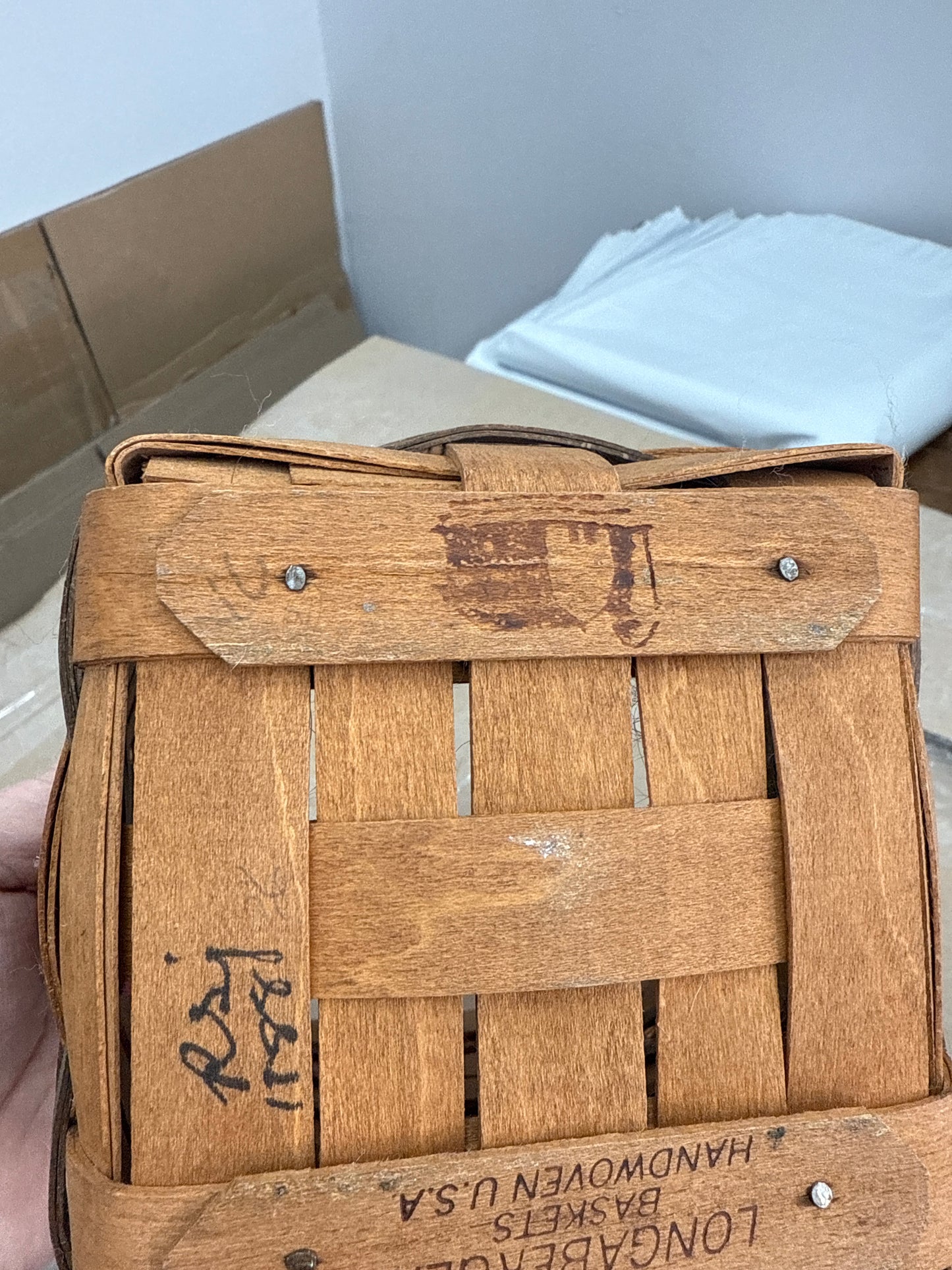 Longaberger tissue basket