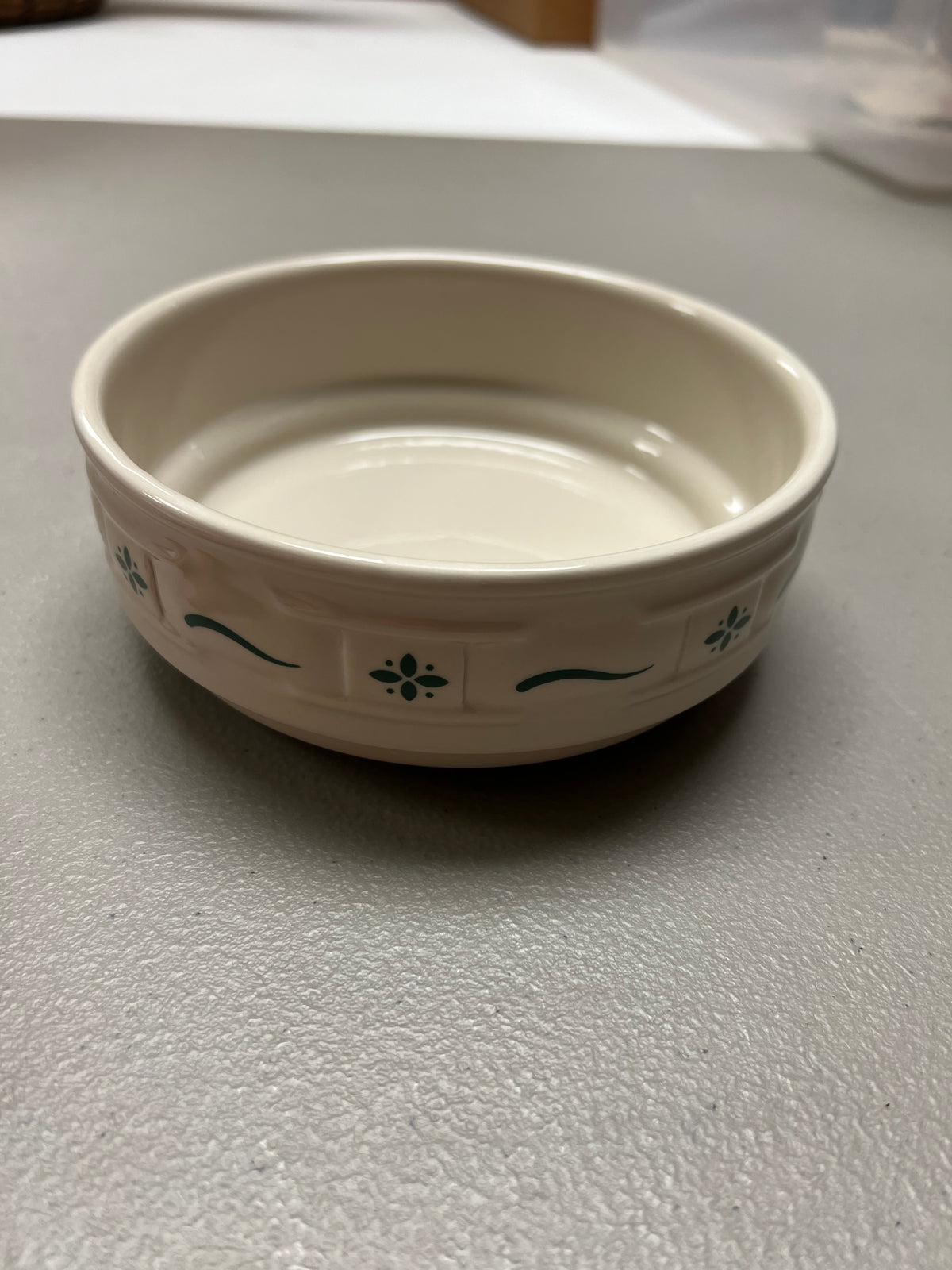 Longaberger stackable bowl in heritage green