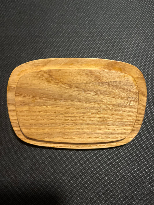 Wooden 4.5”x3.25” rectangular lid