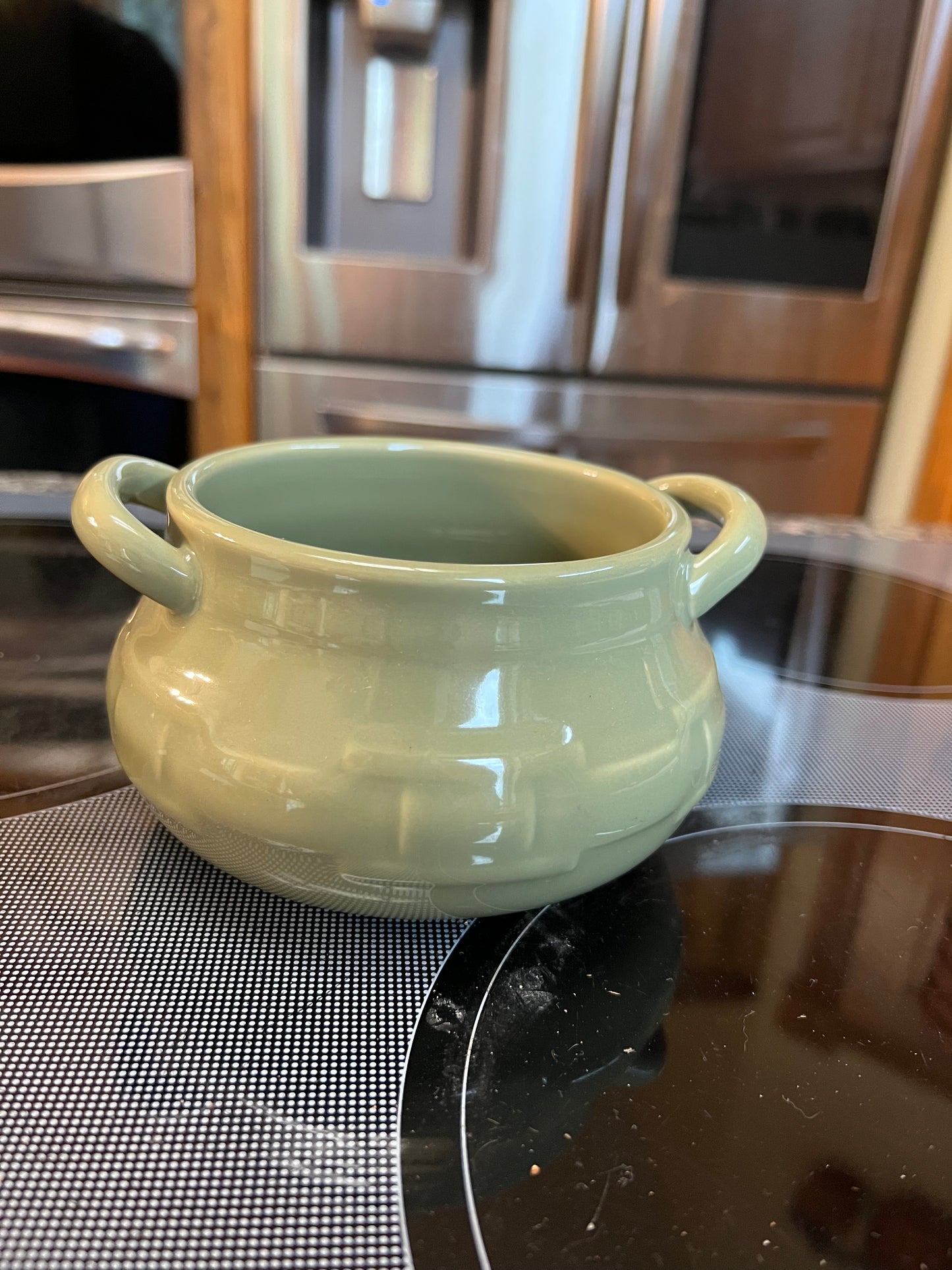 Longaberger chili bowl in Sage