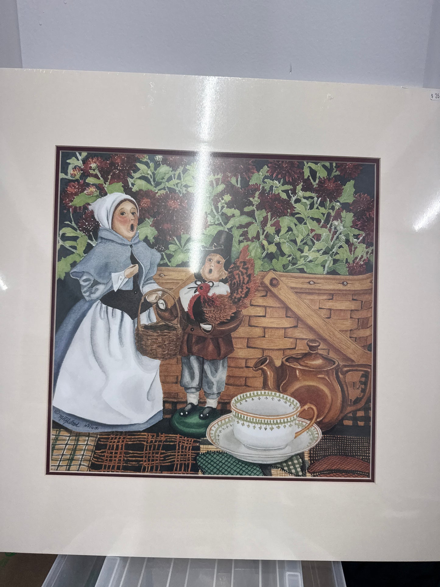 Homestead matte 19.5” square print