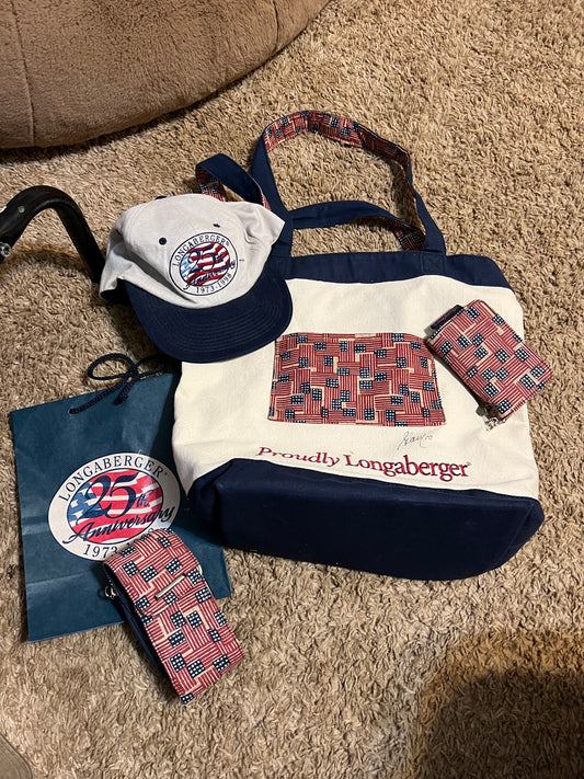 Longaberger all American set (signed)