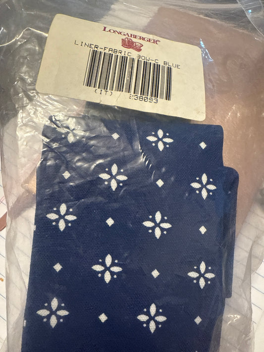 Longaberger fabric bow in classic blue