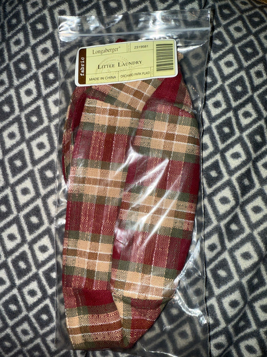 Longaberger Little Laundry Liner in Orchard Park Plaid