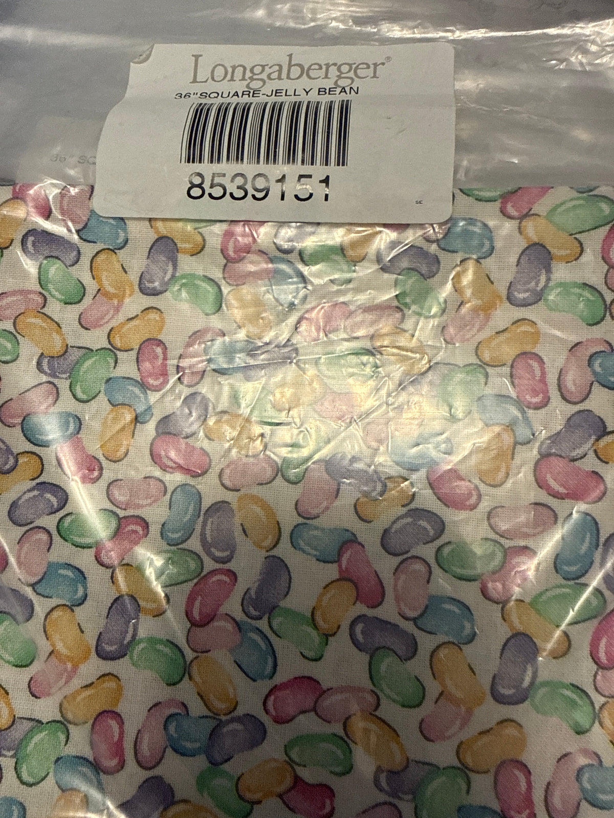 Longaberger 36” fabric square in jelly bean