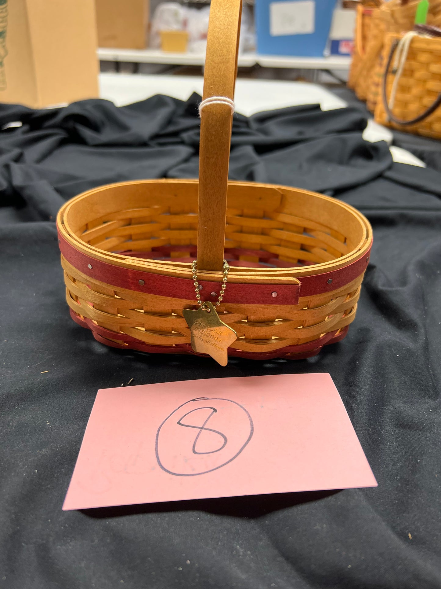 Longaberger sales achiever basket with tie on