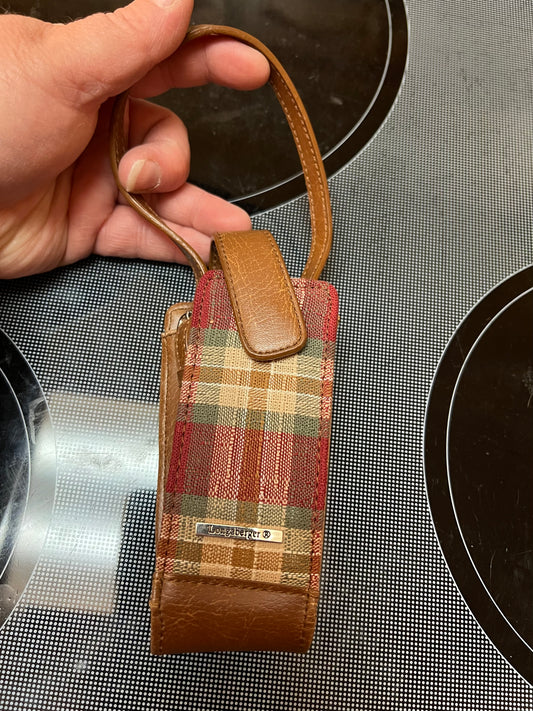 Longaberger cell phone holder in orchard park plaid