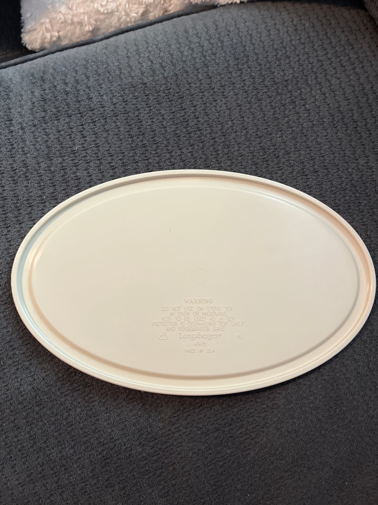 Longaberger 9x5.5 plastic lid