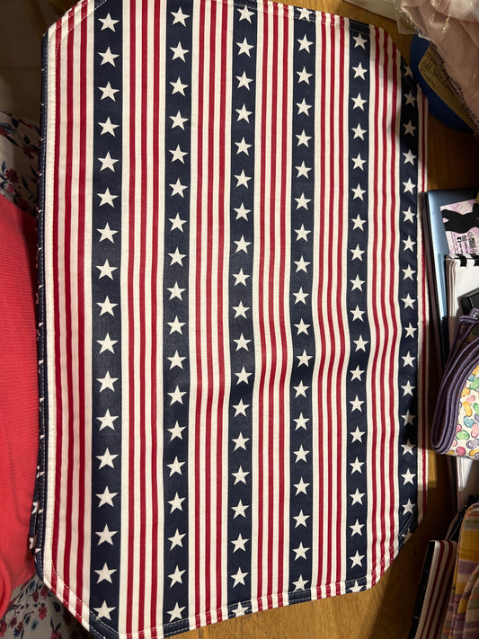 Longaberger All American placemats (horizontal stripes)