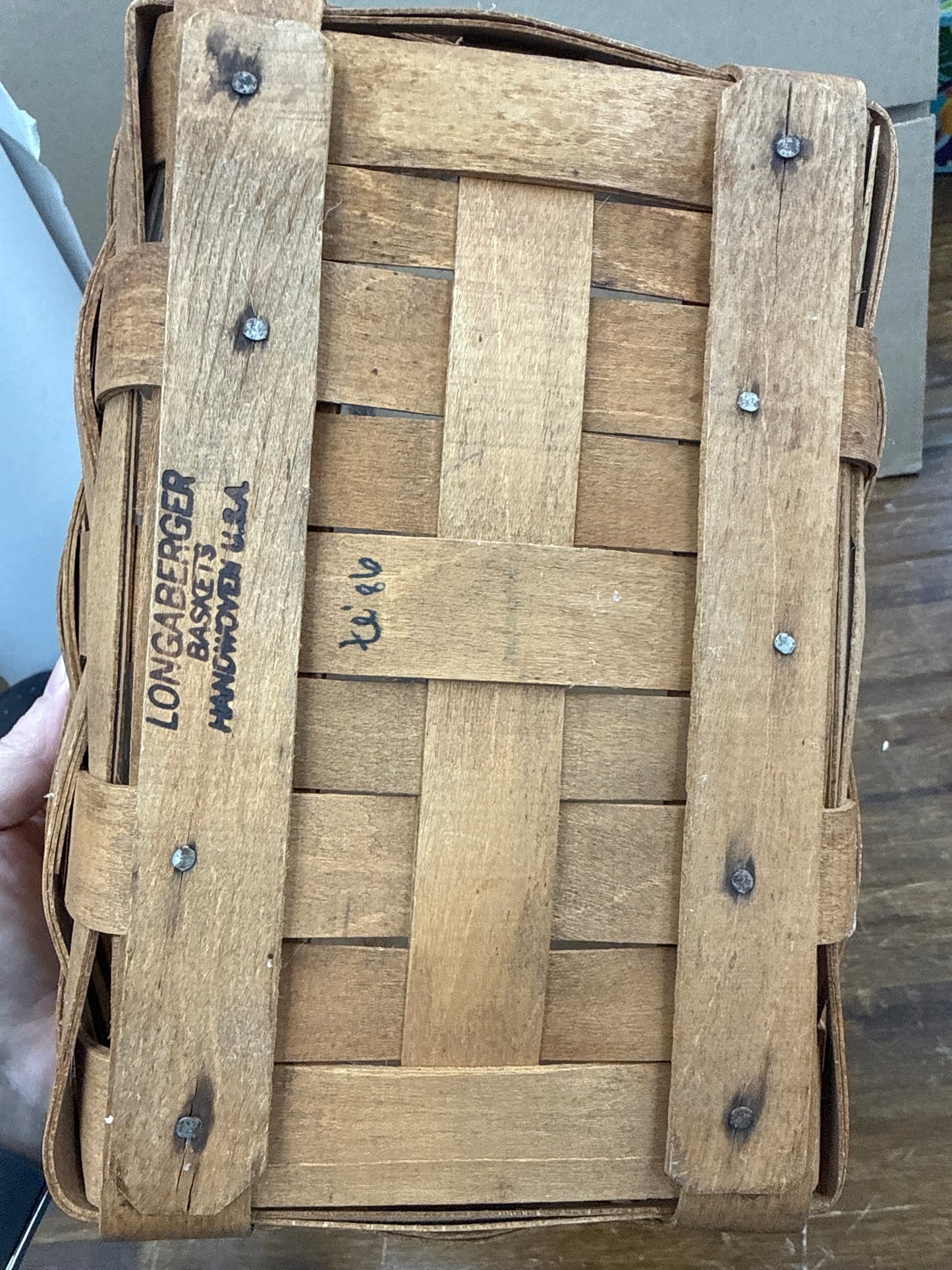 Longaberger spring basket with protector