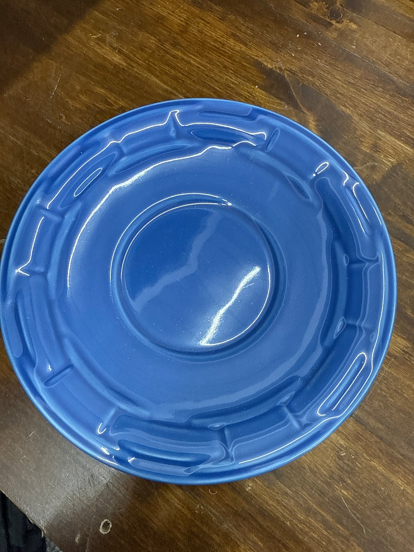 Longaberger cappuccino saucer in cornflower