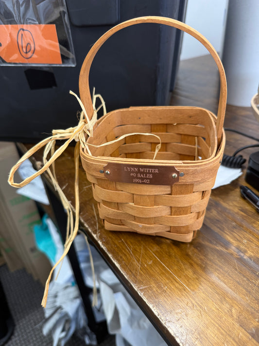 Longaberger small peg basket