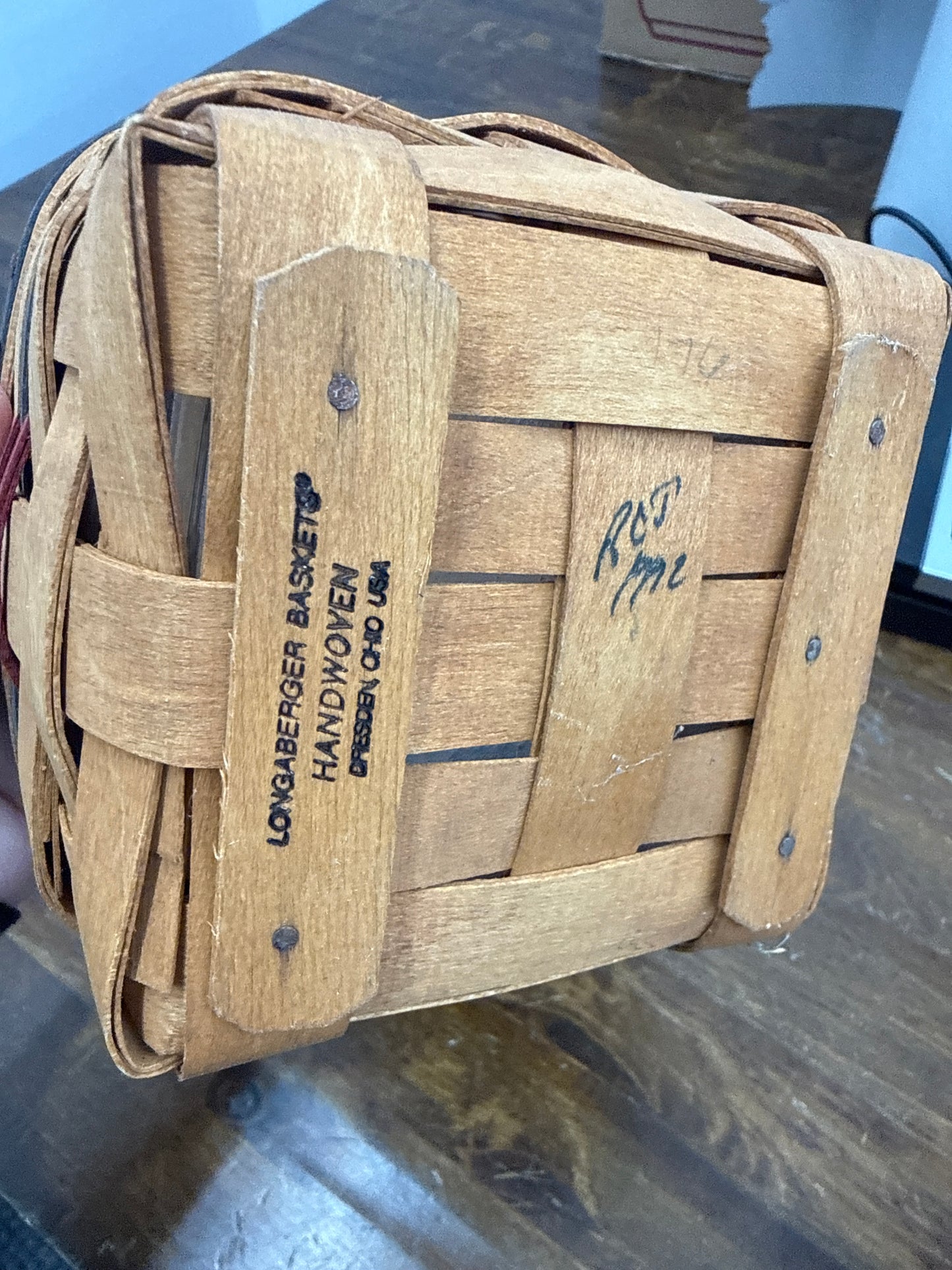 Longaberger 1993 inaugural basket with protector