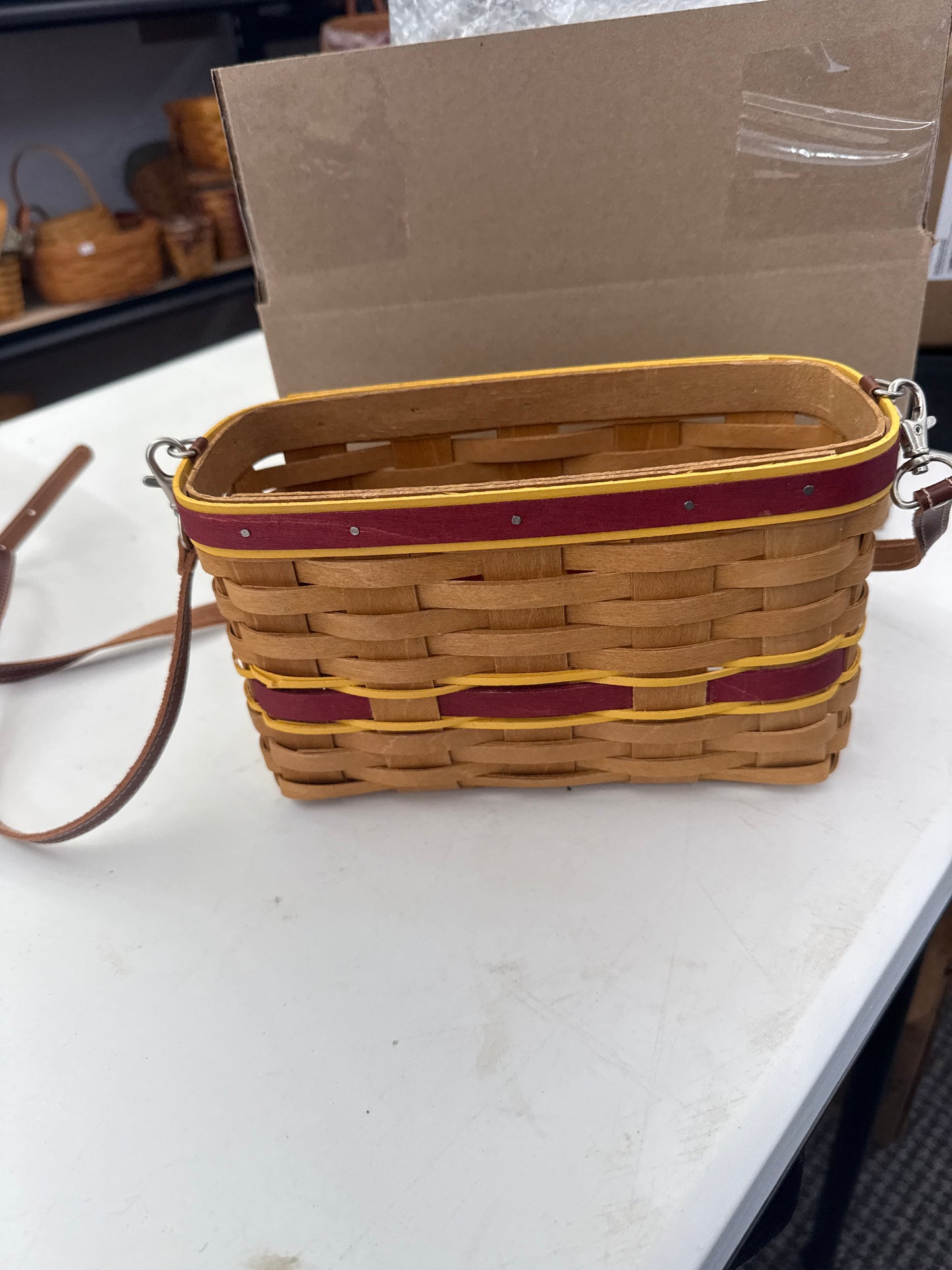 Longaberger team spirit purse (red)
