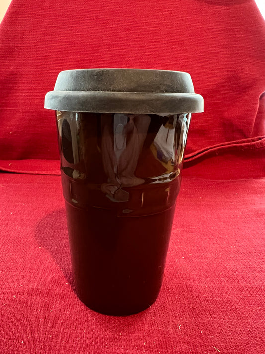 Longaberger travel mug In chocolate