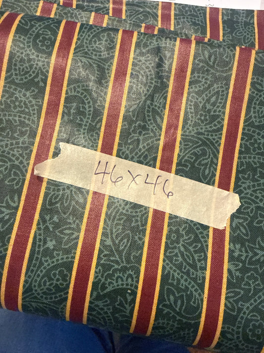 Longaberger 46” fabric square in imperial stripe