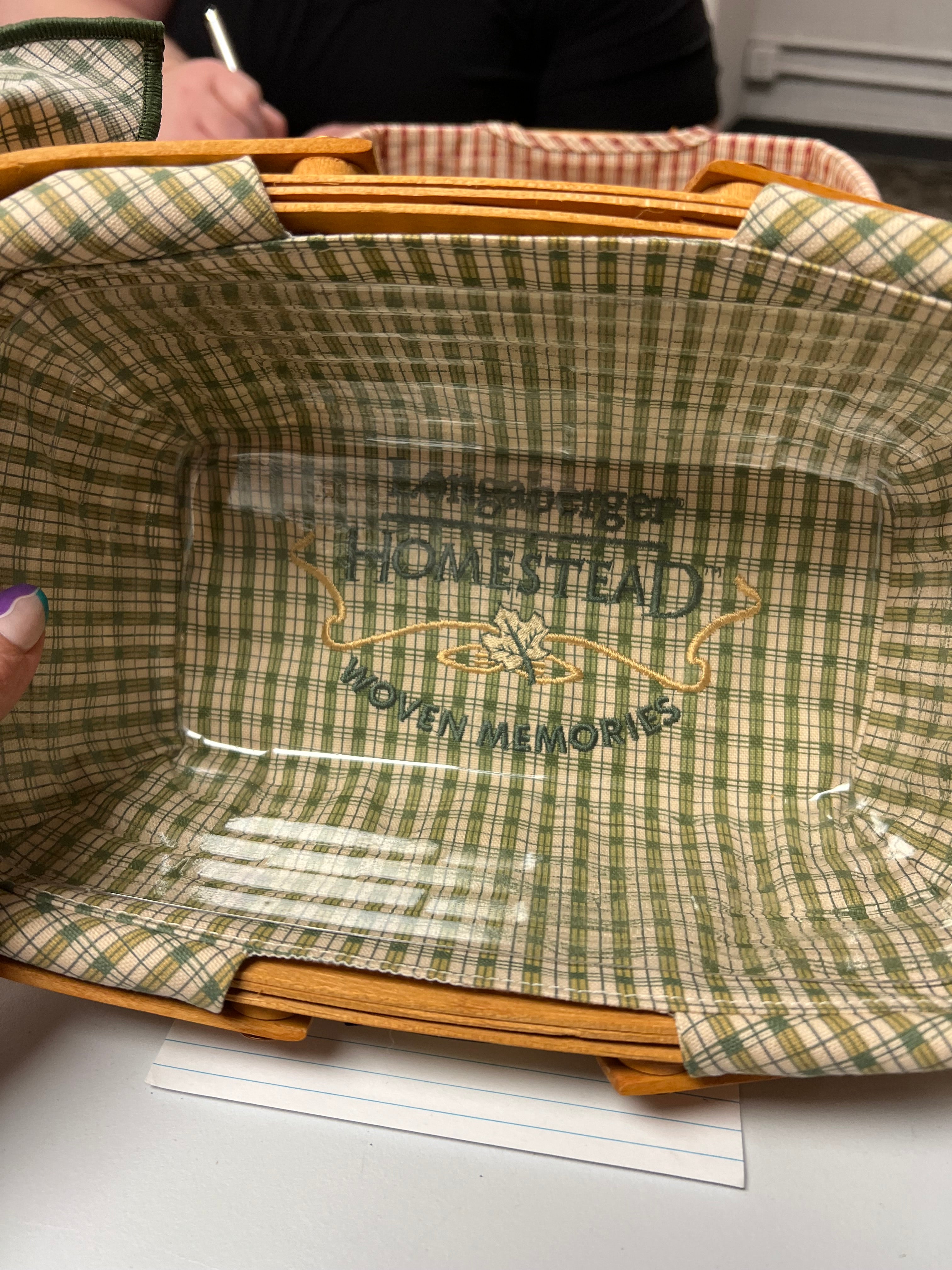 Longaberger 2006 Woven Memories Brown Basket w/ Handles