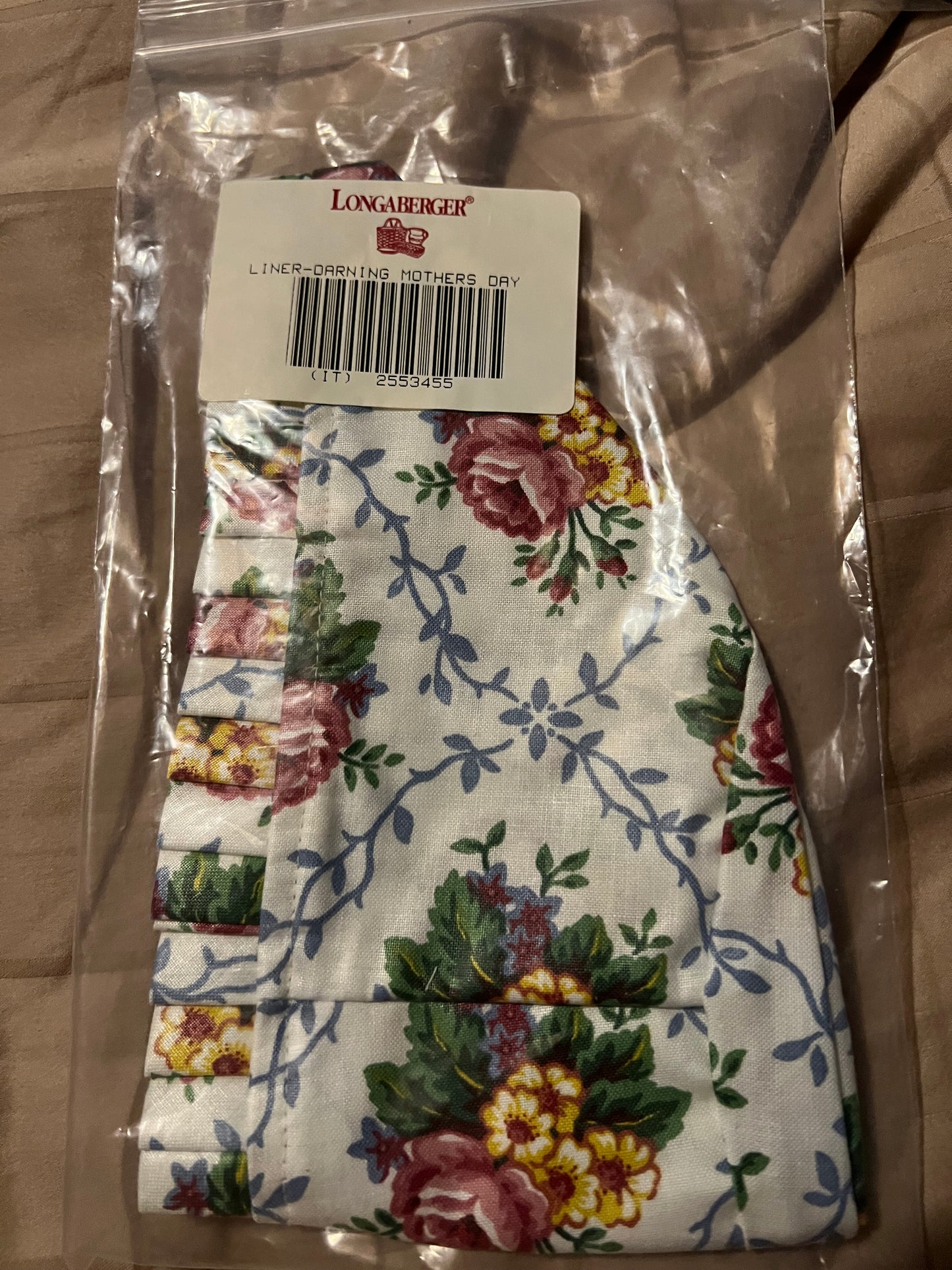 Longaberger Darning Liner in Mother’s Day
