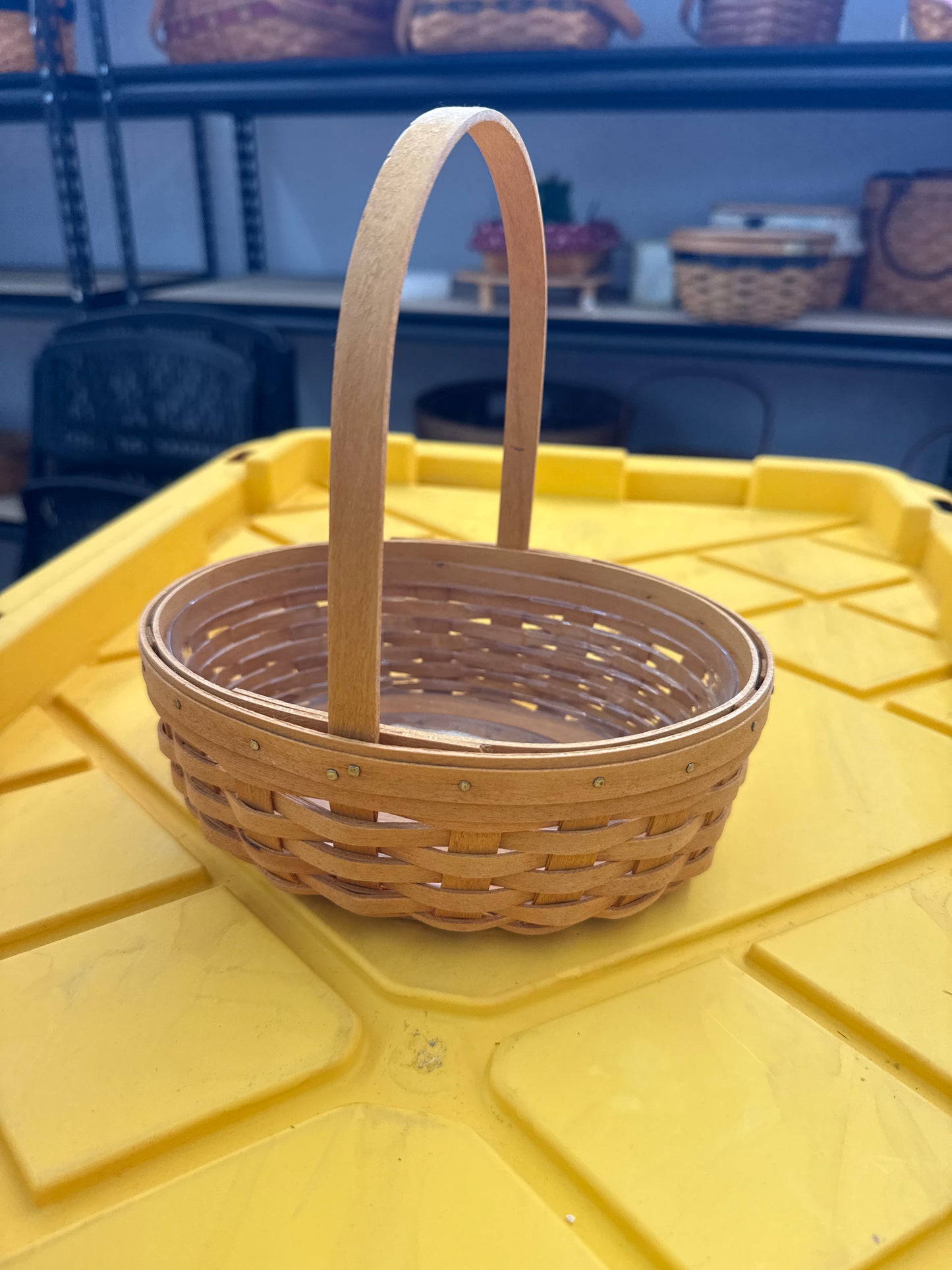 Longaberger small oval Easter basket with protector