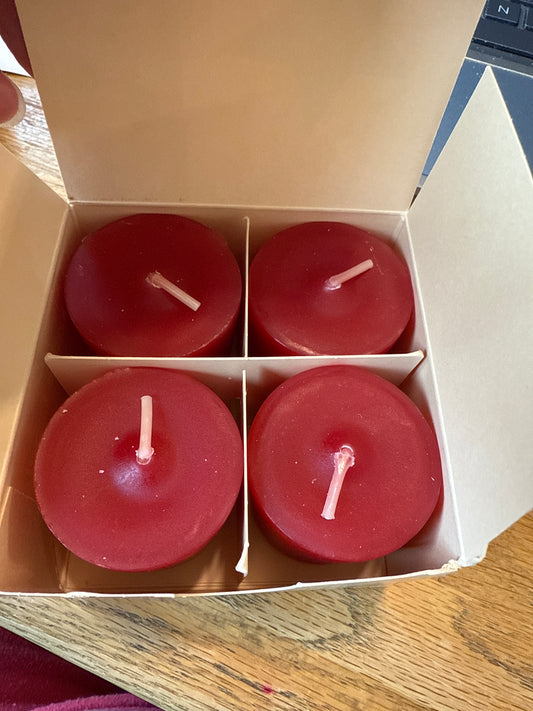 Longaberger set of 4 all American berry candles