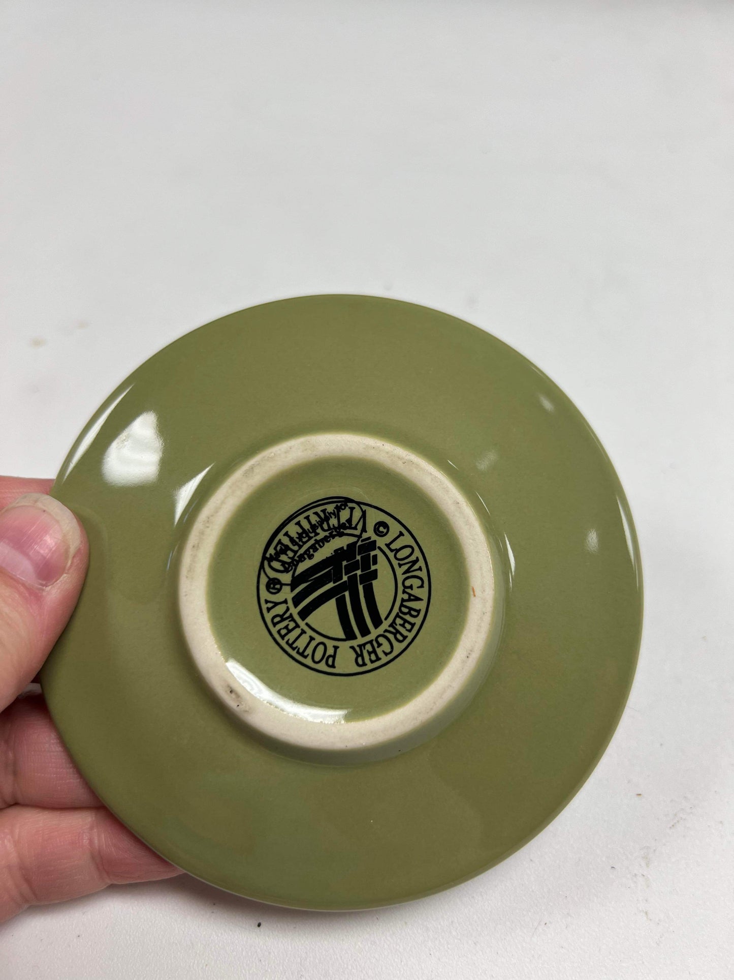 Longaberger Kiddie Tea Saucer in Sage