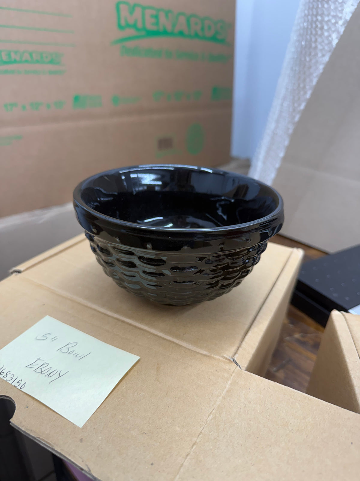 Longaberger woven reflections 5” bowl in ebony