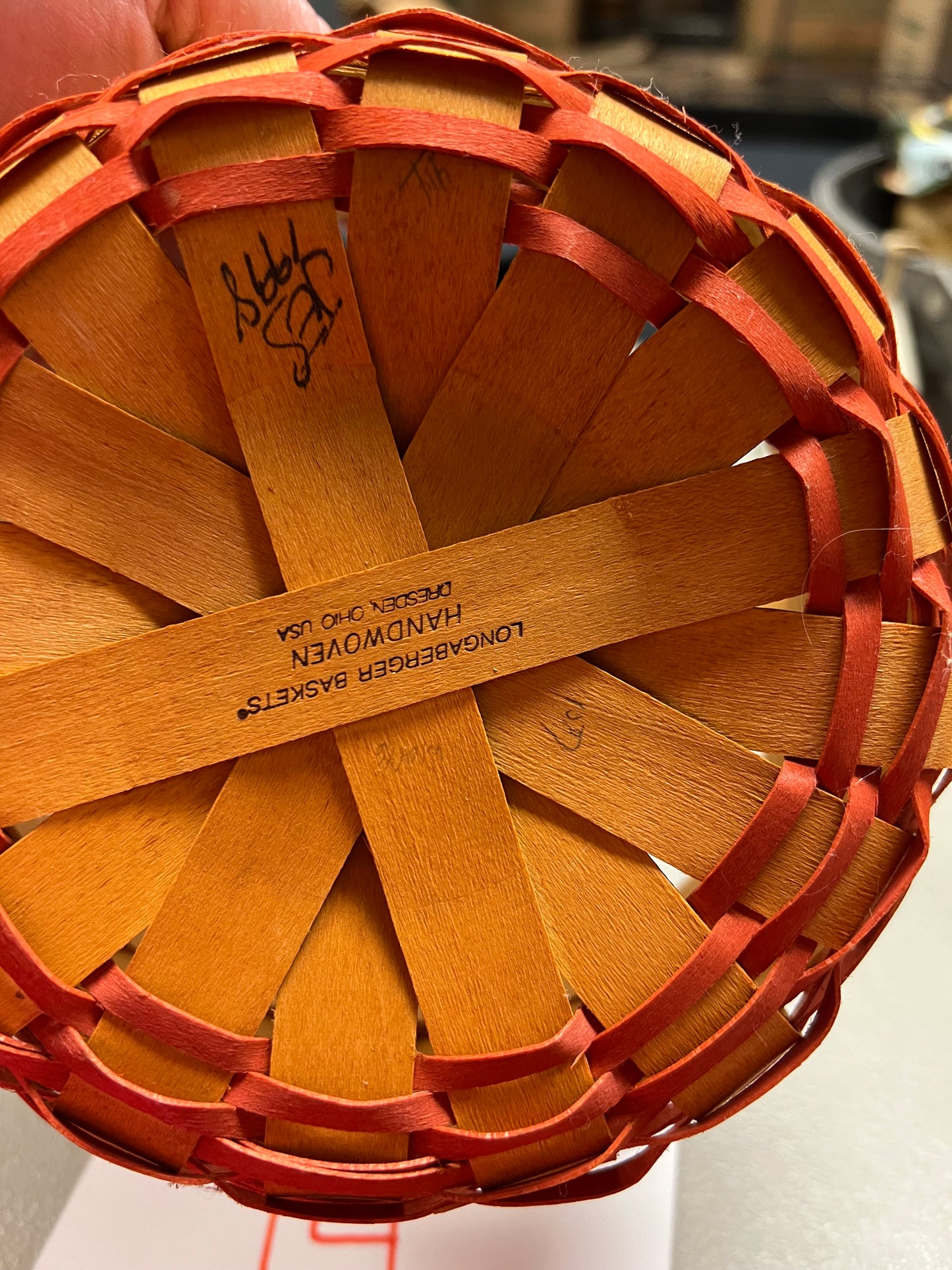 Longaberger Mothers Day Basket with Liner, Protector and Tie On