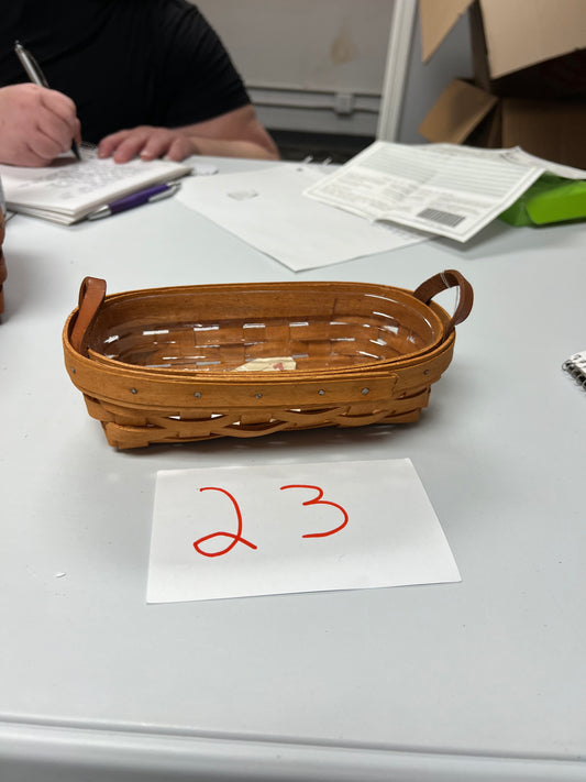 Longaberger Lavender basket with protector