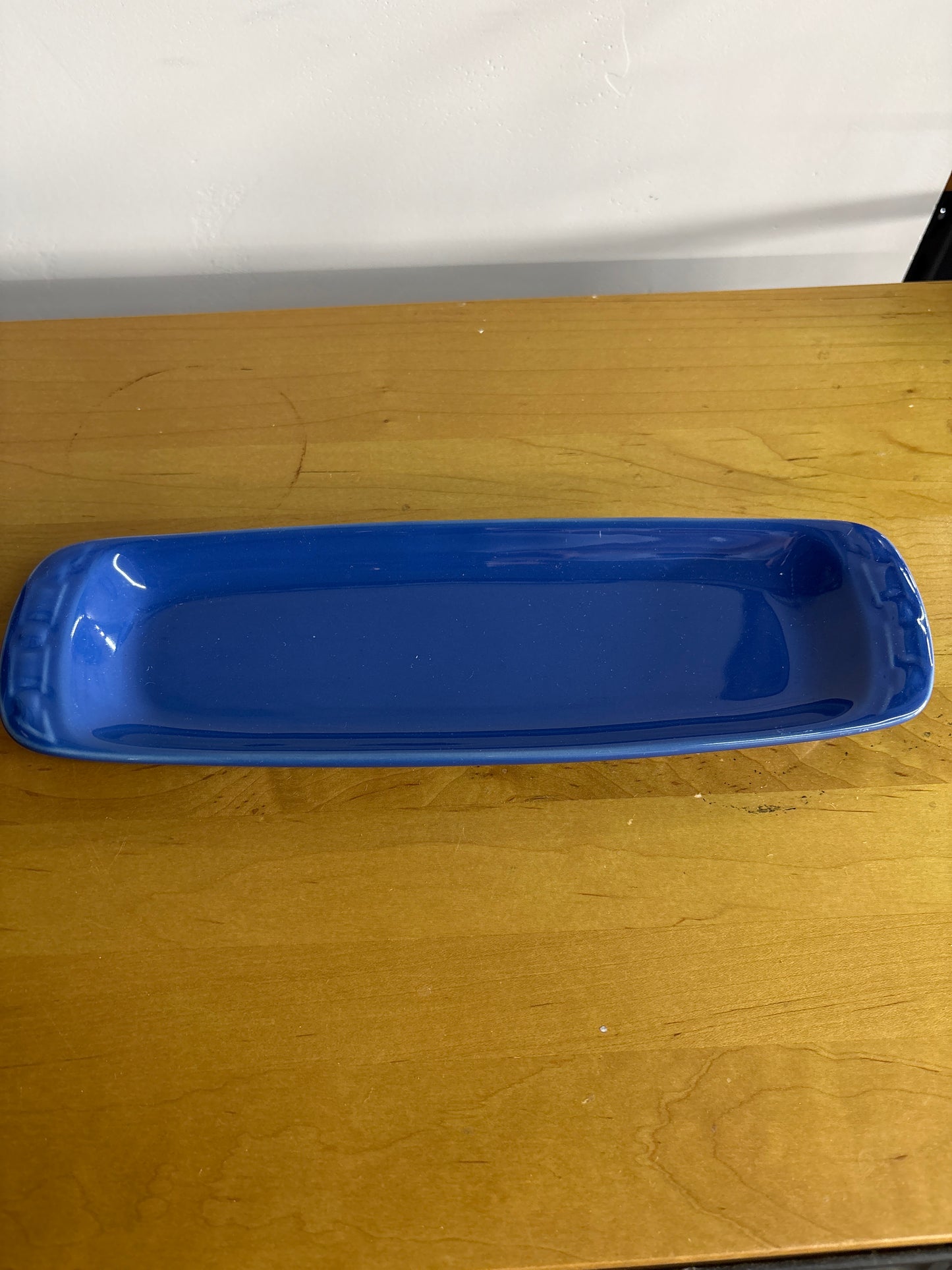 Longaberger Olive Plate in Cornflower