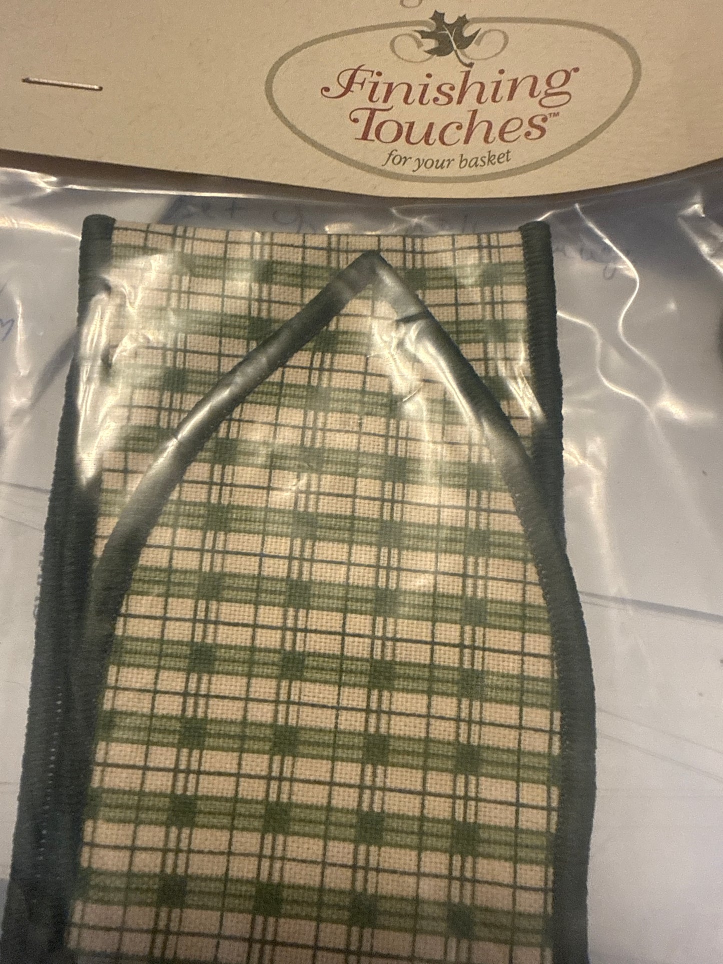 Longaberger handle tie in green
