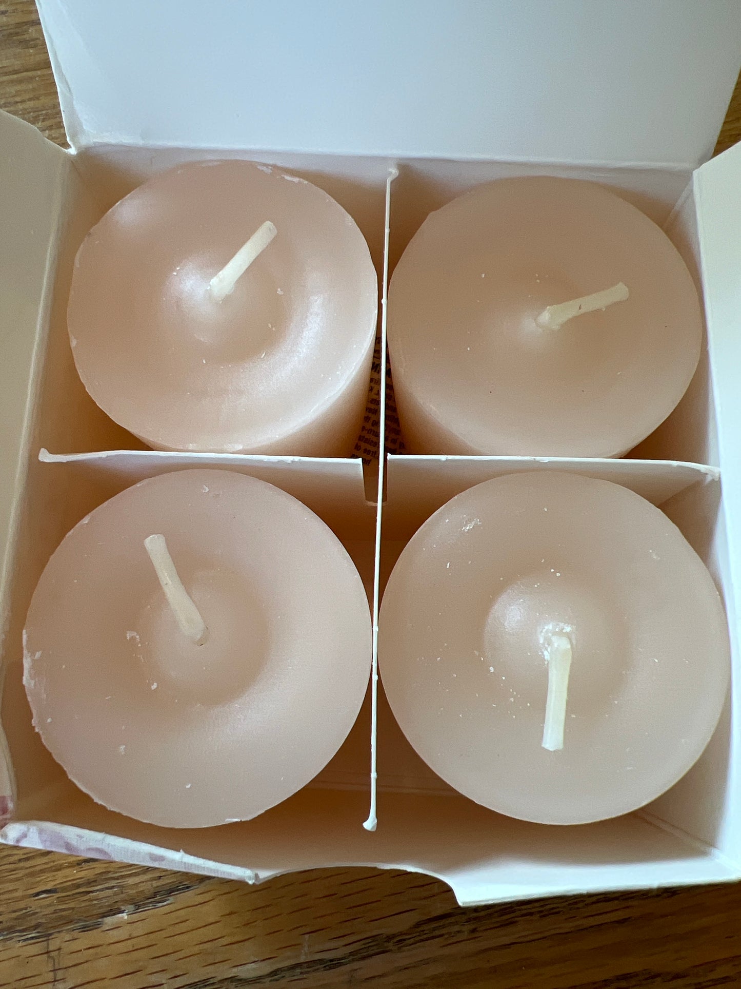 Longaberger horizon of hope set of 4 votive candles in hopes garden fragrance