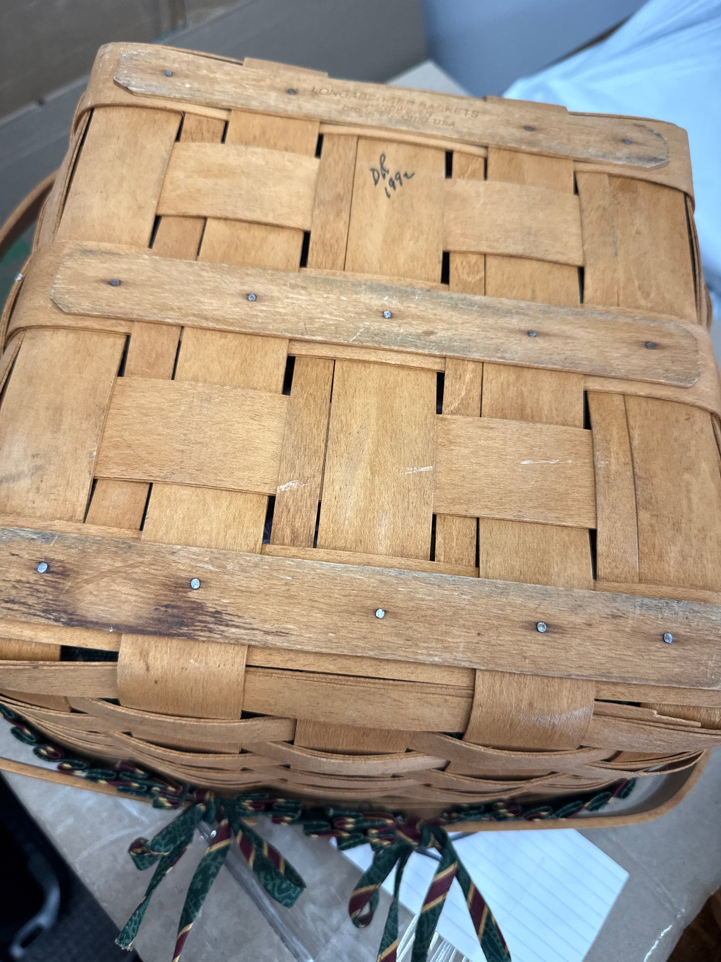 Longaberger cake basket with liner