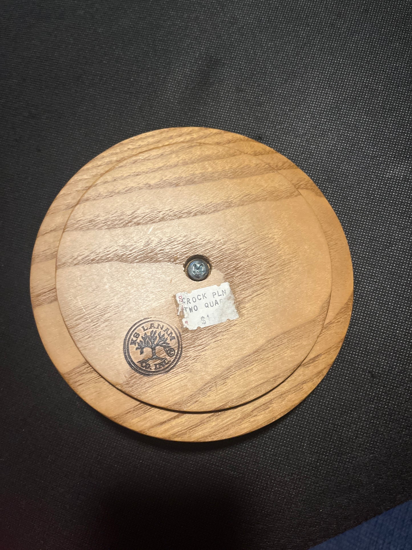K.S. Lanam 6.25” round lid