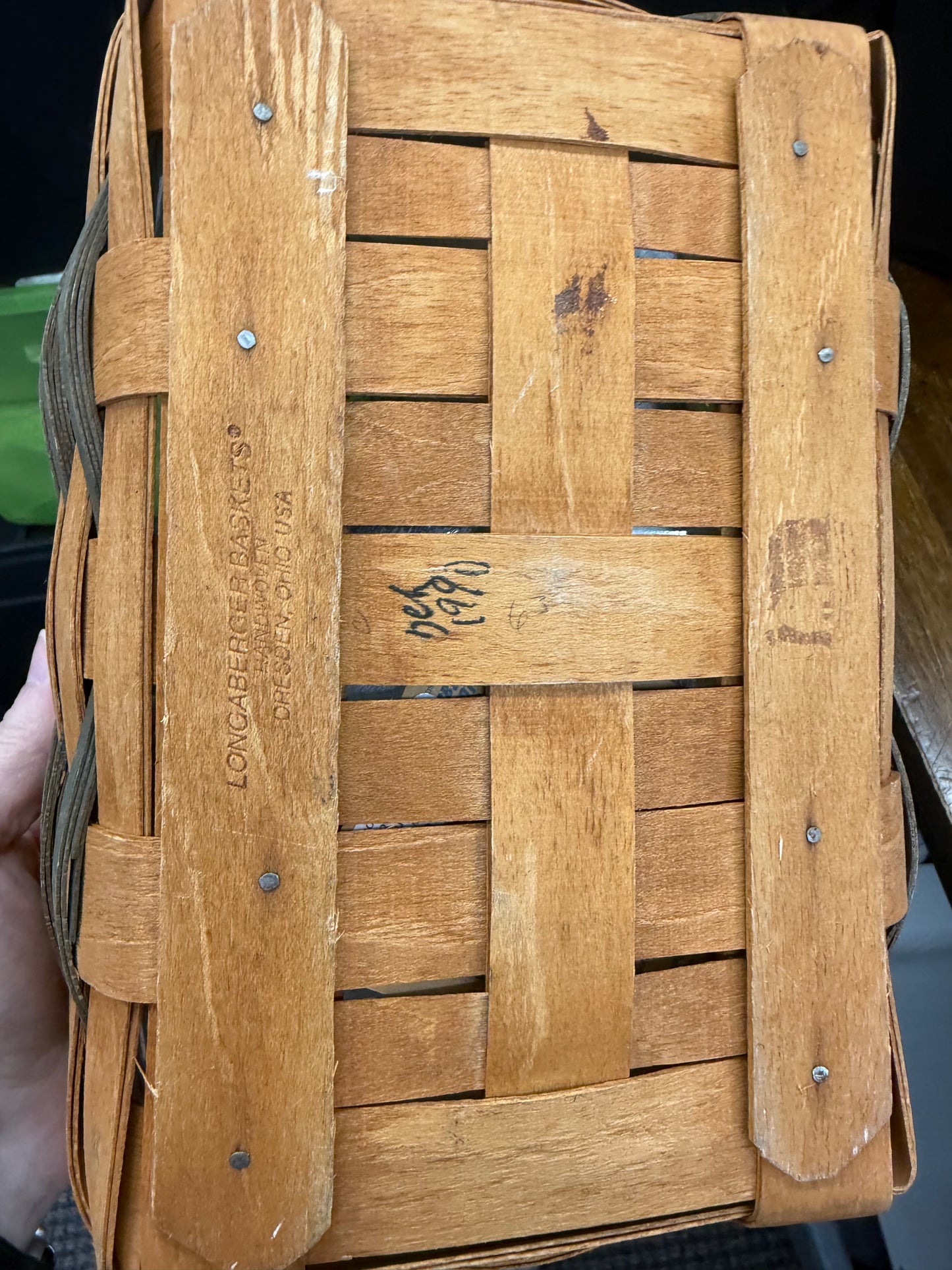 Longaberger spring basket with protector