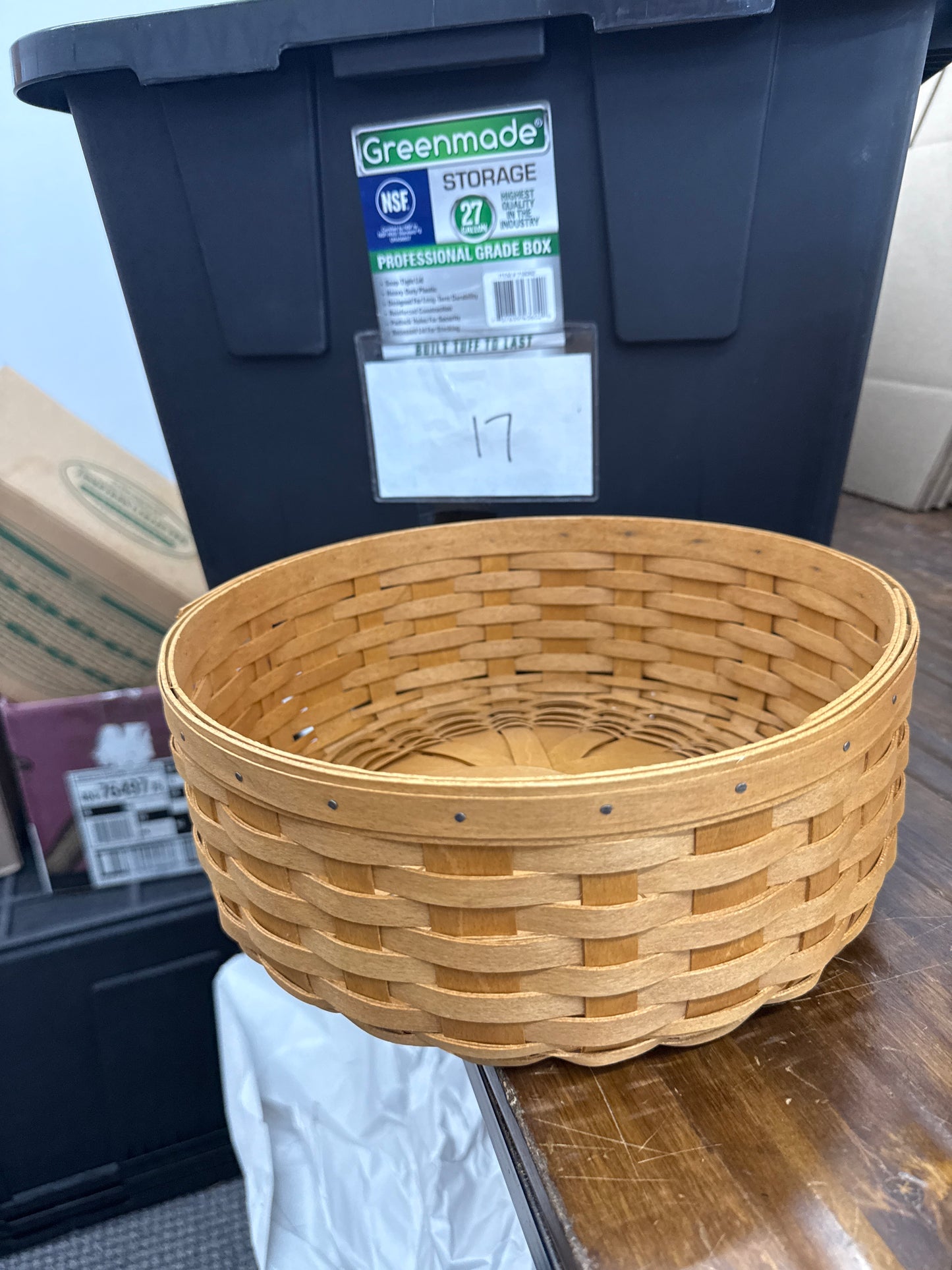 Longaberger keeping basket
