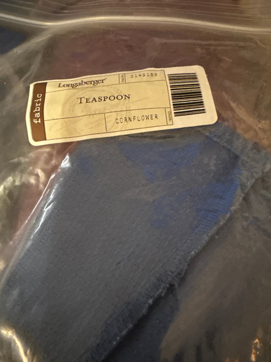 Longaberger teaspoon liner in cornflower