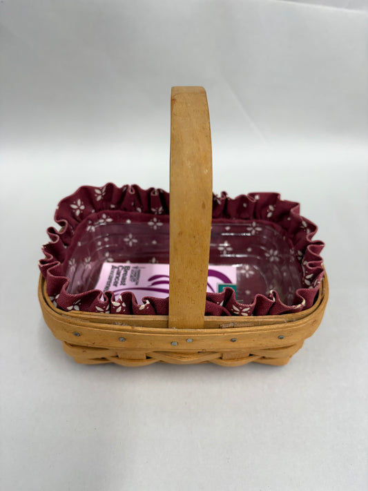 Longaberger 1996 Horizon of Hope Basket with Liner and Protector
