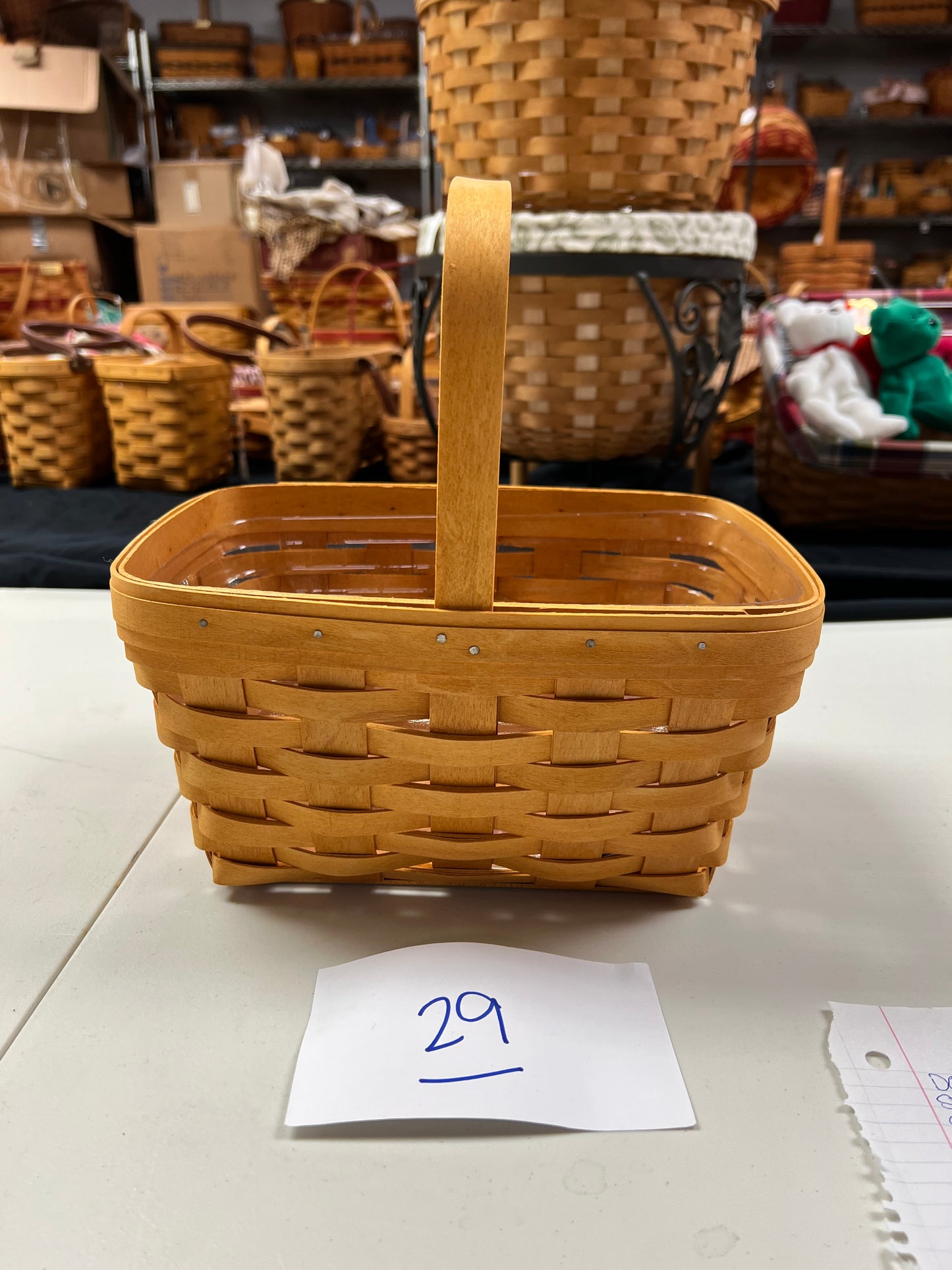 Longaberger spring basket with protector