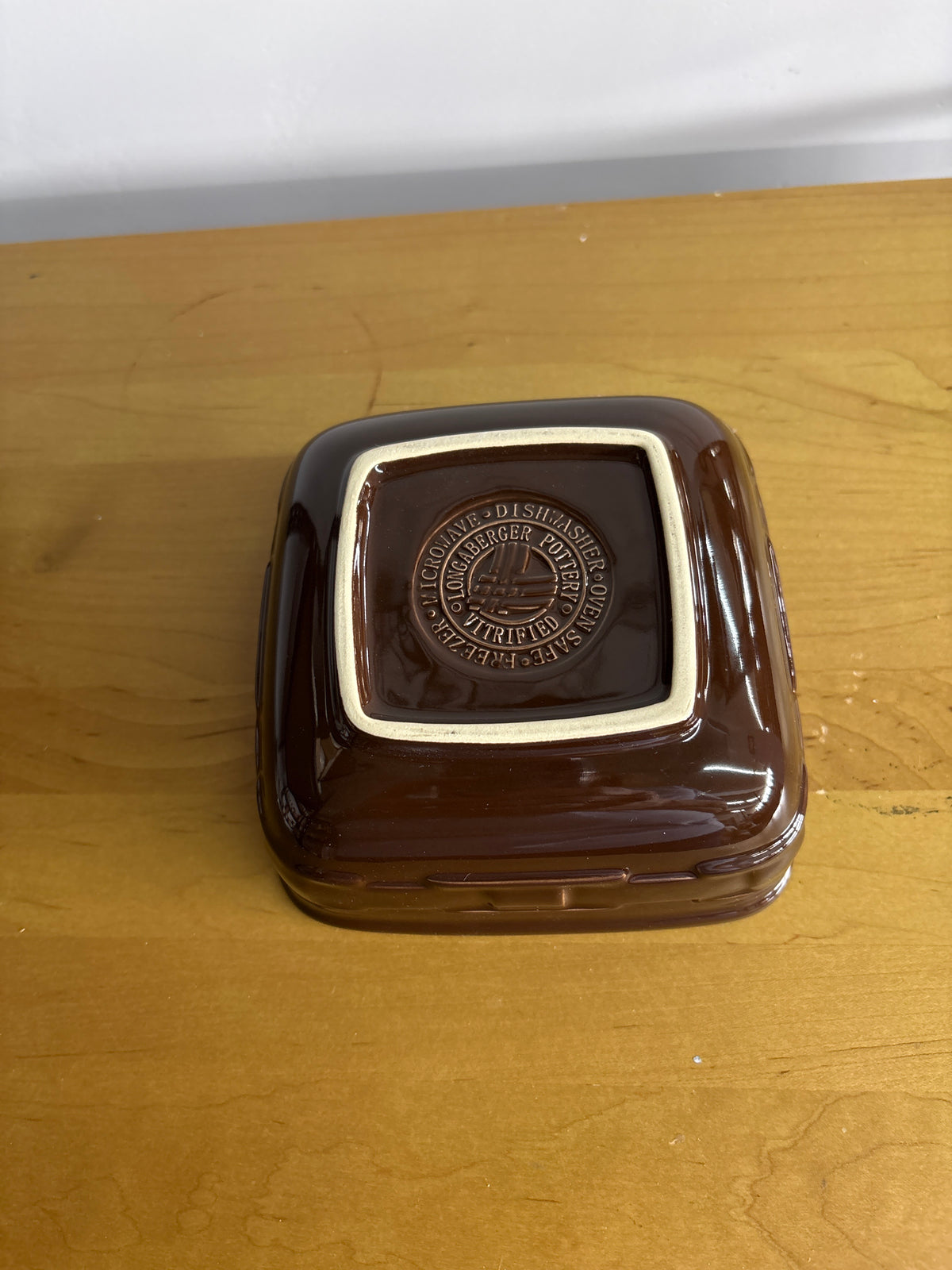 Longaberger Soft Square Dish in Chocolate
