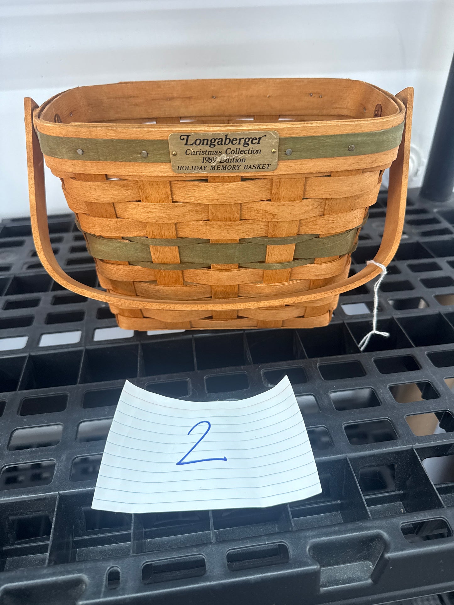 Longaberger holiday memory basket