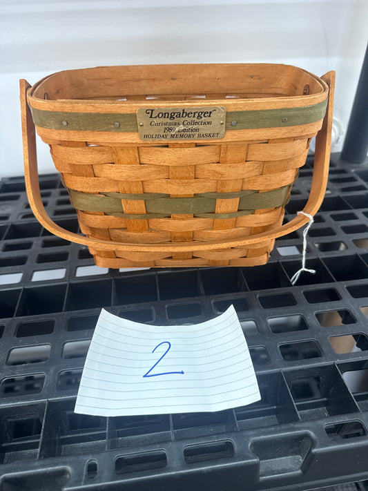 Longaberger holiday memory basket