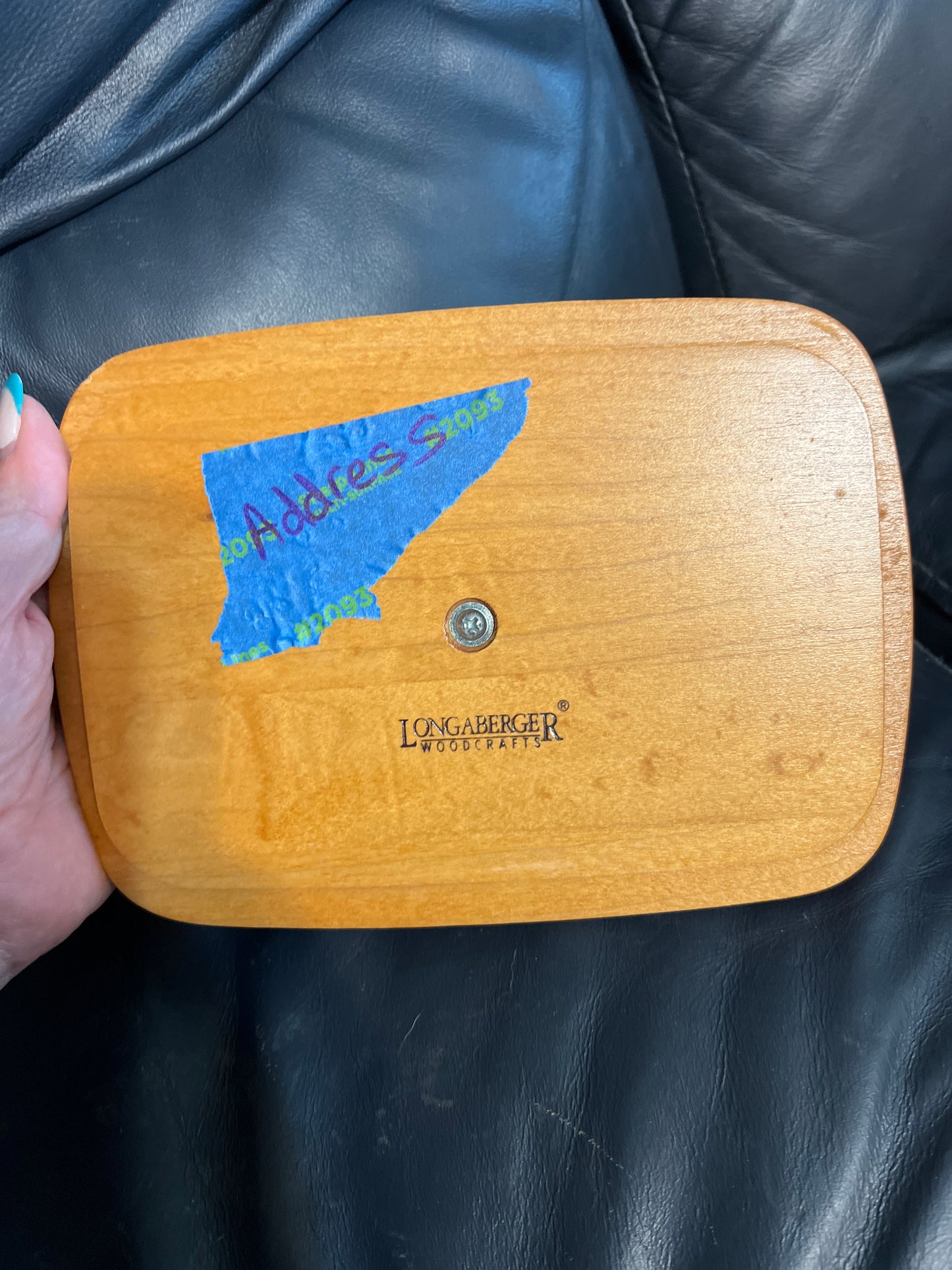 Longaberger address lid