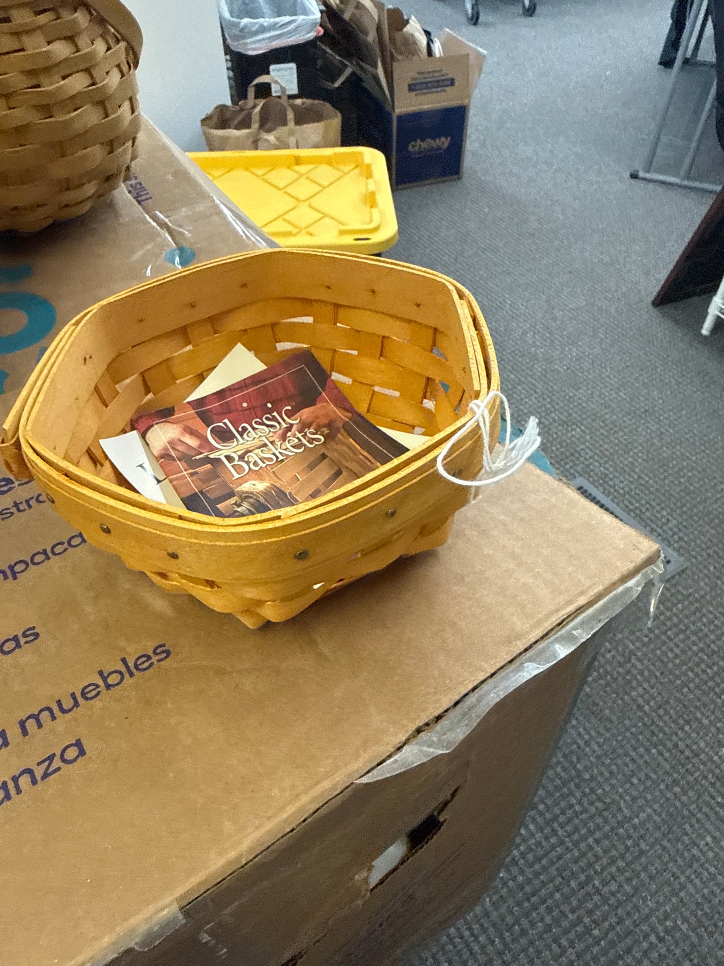 Longaberger sage basket