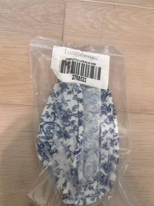 Longaberger Little Love Liner in Blue Cord