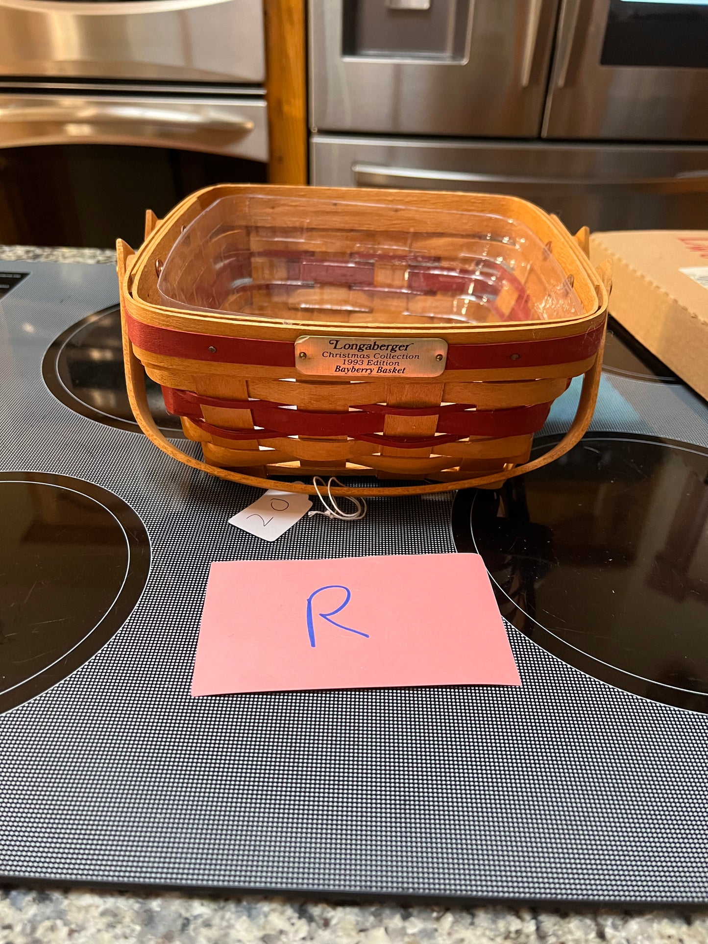 Longaberger bayberry basket with protector