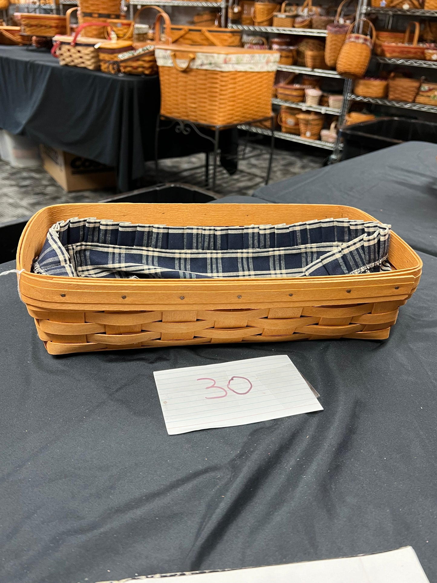 Longaberger Bread Basket with Liner