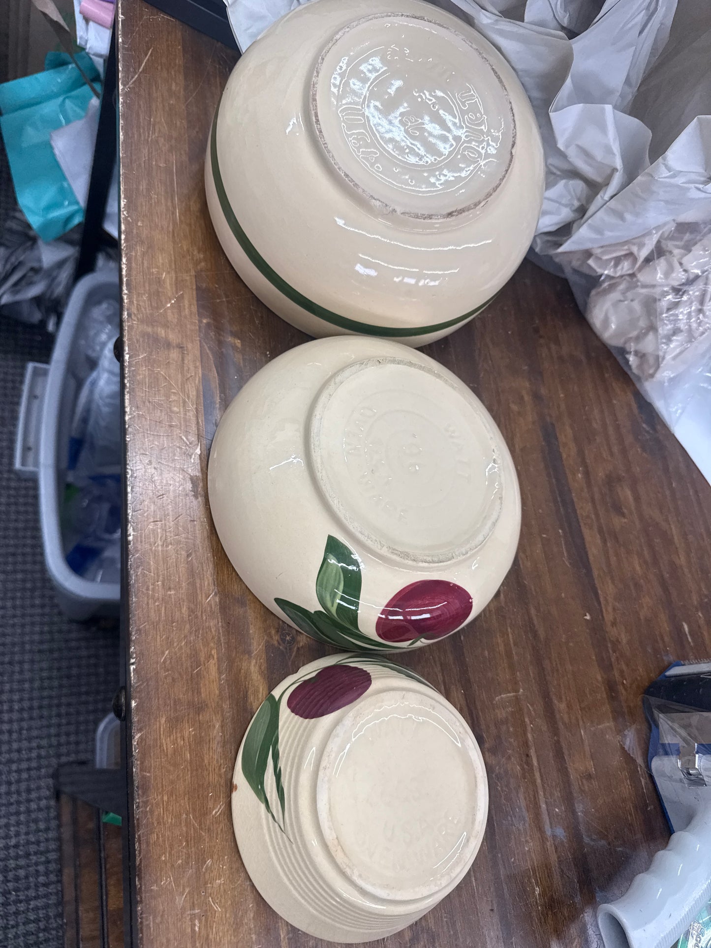 Watts ware set of 3 bowls