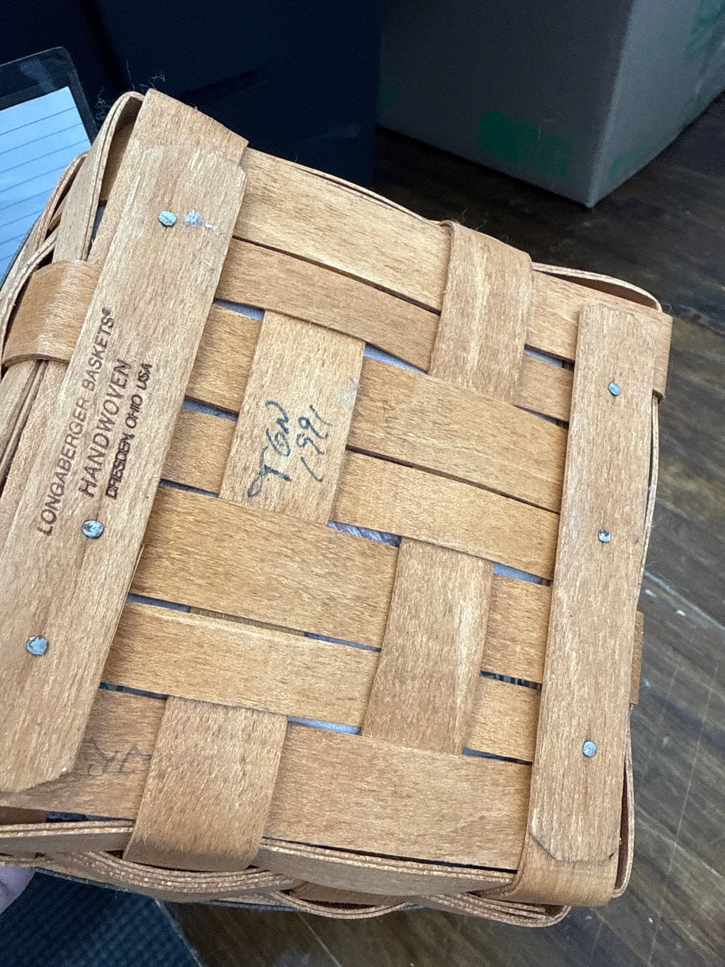 Longaberger small berry basket with liner and protector